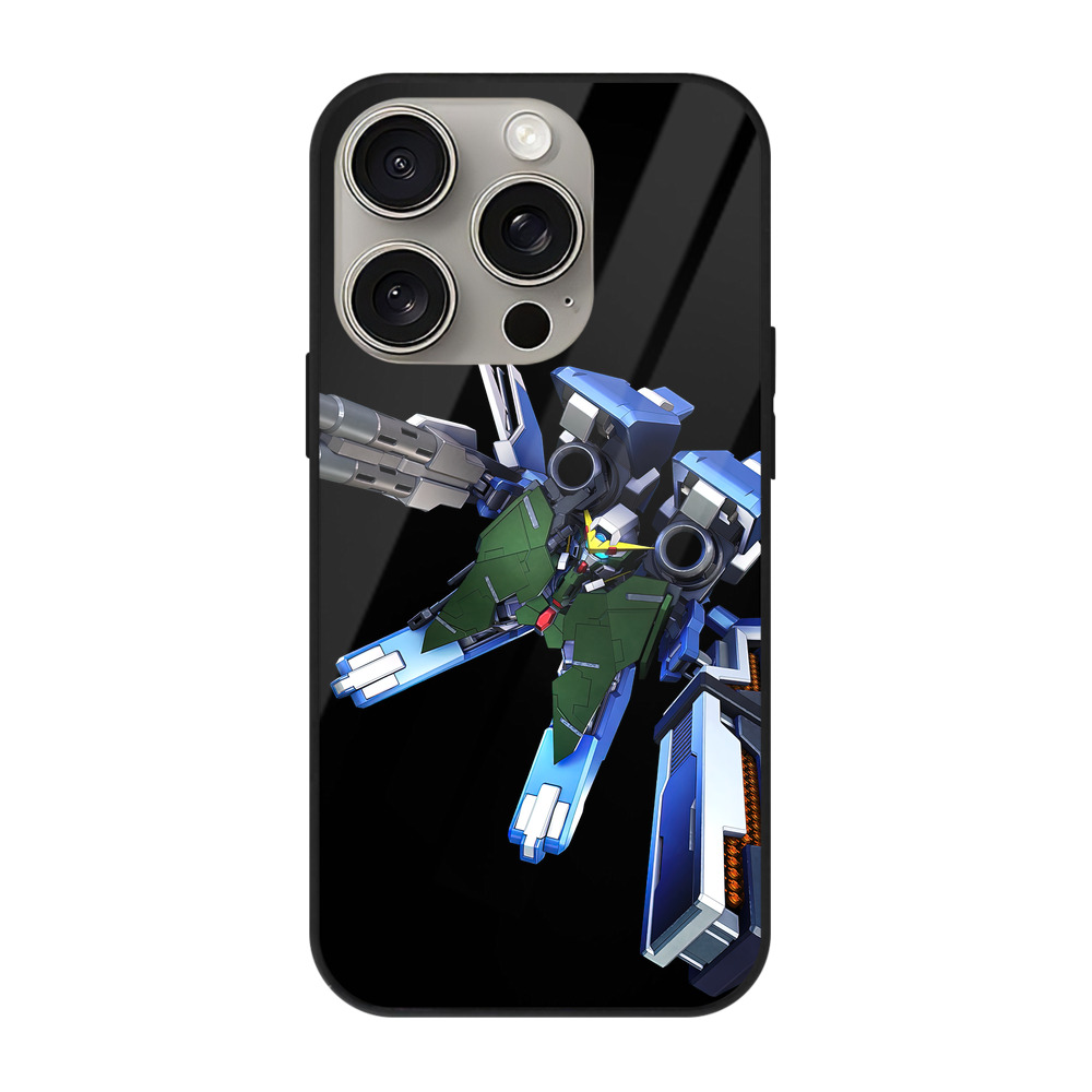 （画像用） 機動戦士ガンダム Mobile Suit Gundam 【iPhone15Pro対応】スマホケース 耐衝撃＆黄変防止 背面ガラス