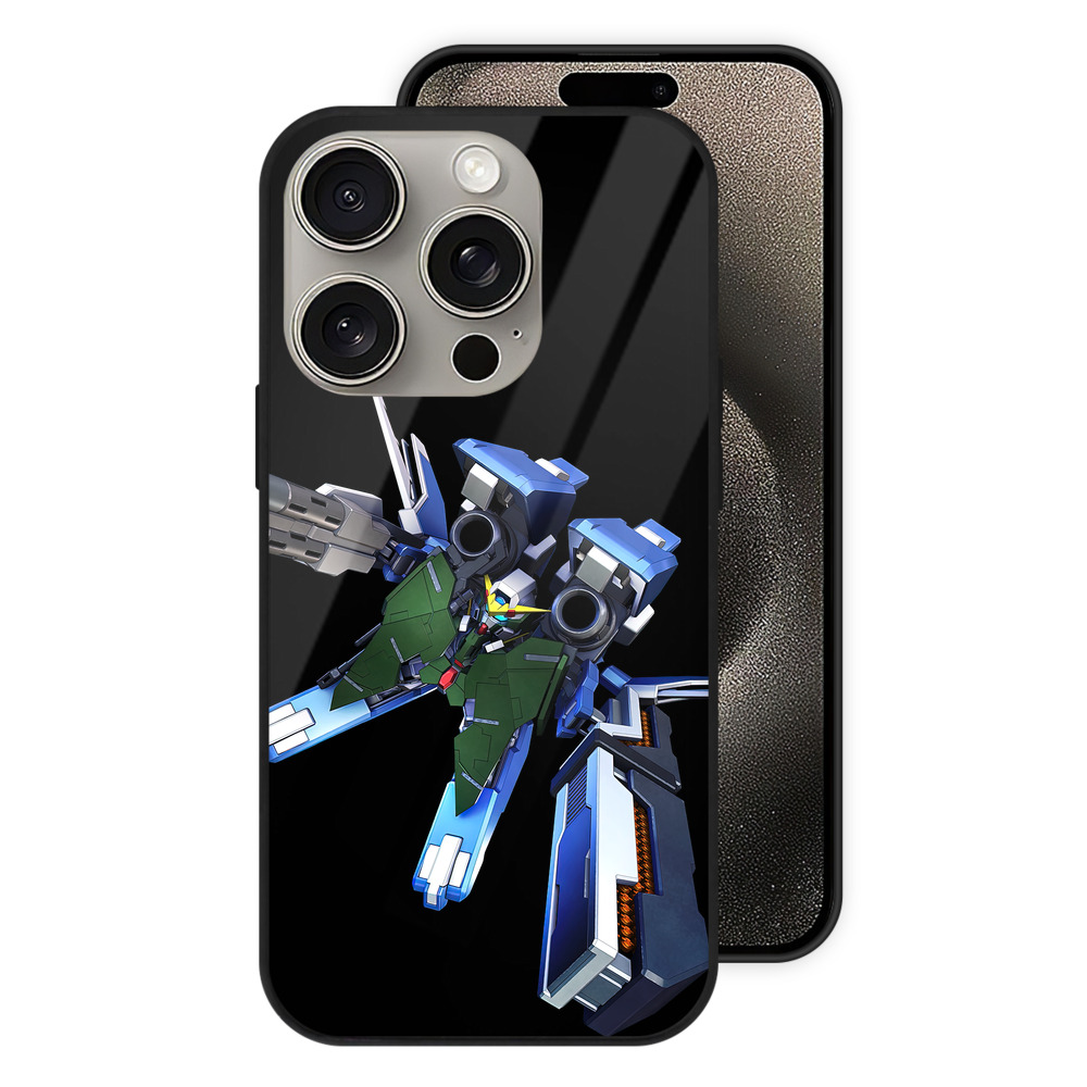 （画像用） 機動戦士ガンダム Mobile Suit Gundam 【iPhone15Pro対応】スマホケース 耐衝撃＆黄変防止 背面ガラス