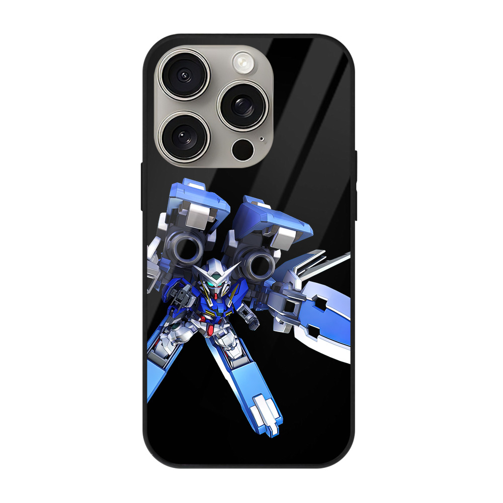 （画像用） 機動戦士ガンダム Mobile Suit Gundam 【iPhone15Pro対応】スマホケース 耐衝撃＆黄変防止 背面ガラス
