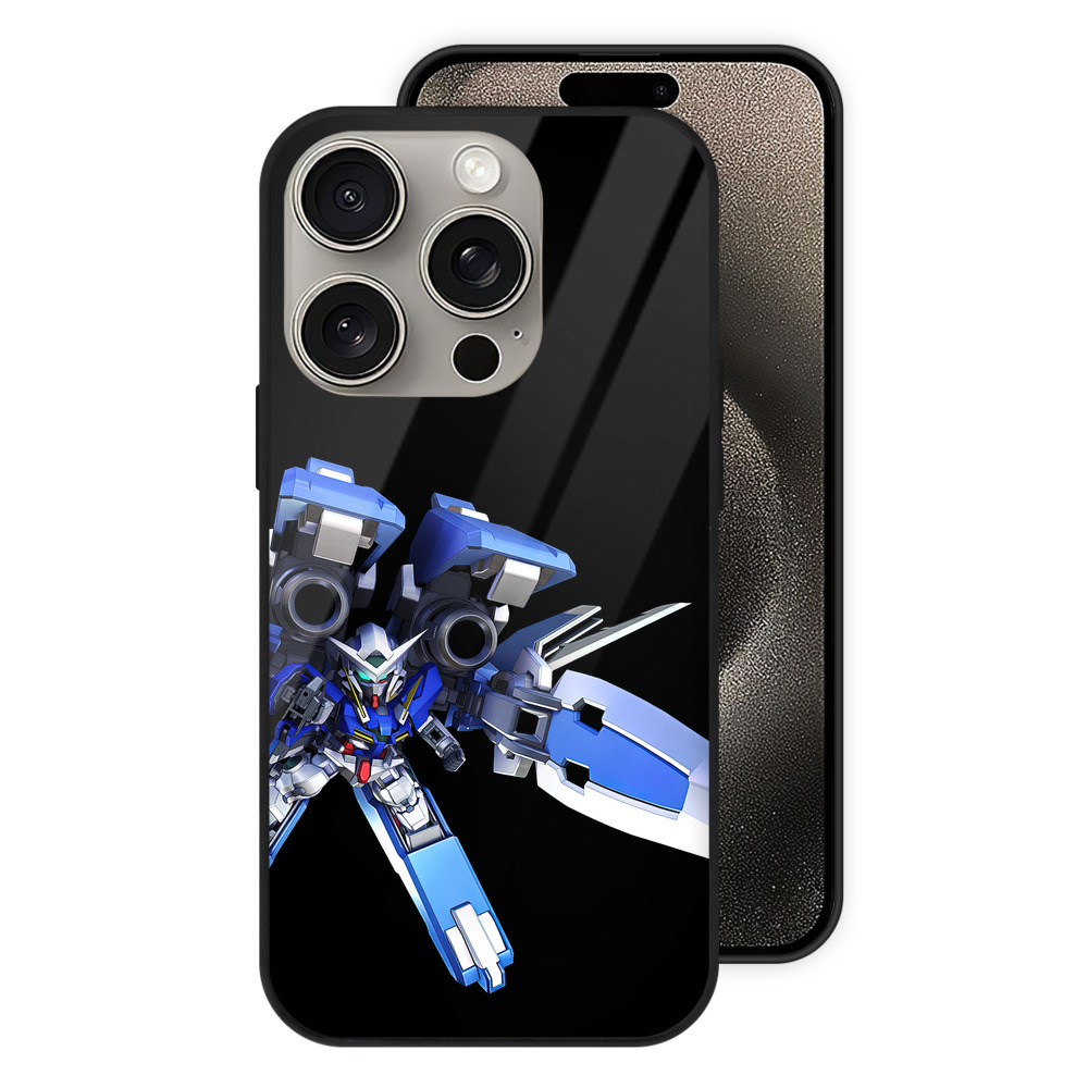 （画像用） 機動戦士ガンダム Mobile Suit Gundam 【iPhone15Pro対応】スマホケース 耐衝撃＆黄変防止 背面ガラス