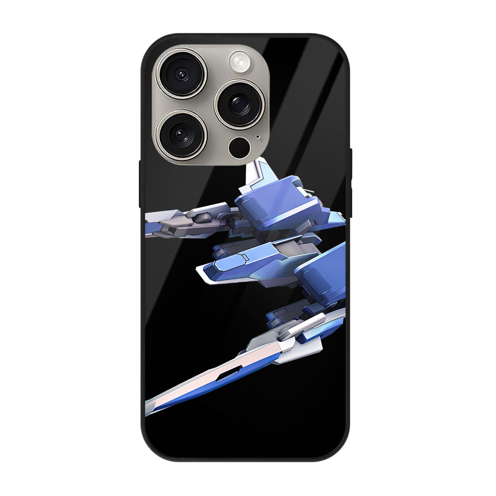 （画像用） 機動戦士ガンダム Mobile Suit Gundam 【iPhone15Pro対応】スマホケース 耐衝撃＆黄変防止 背面ガラス