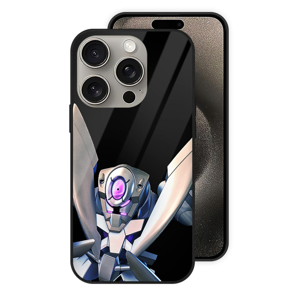 （画像用） 機動戦士ガンダム Mobile Suit Gundam 【iPhone15Pro対応】スマホケース 耐衝撃＆黄変防止 背面ガラス