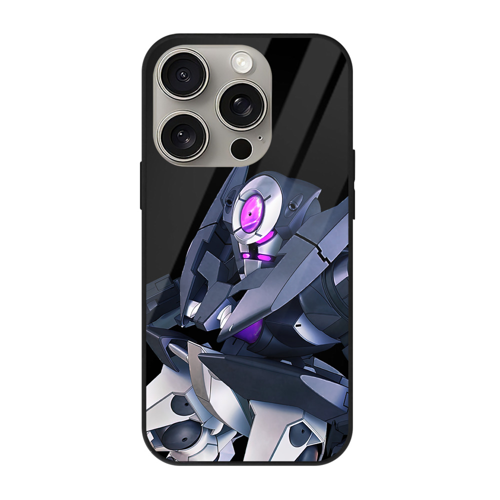 （画像用） 機動戦士ガンダム Mobile Suit Gundam 【iPhone15Pro対応】スマホケース 耐衝撃＆黄変防止 背面ガラス