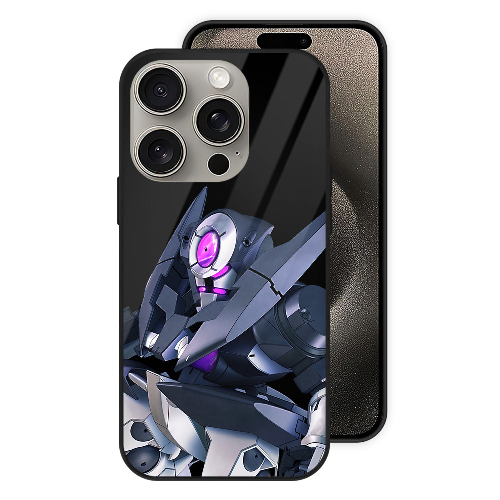 （画像用） 機動戦士ガンダム Mobile Suit Gundam 【iPhone15Pro対応】スマホケース 耐衝撃＆黄変防止 背面ガラス