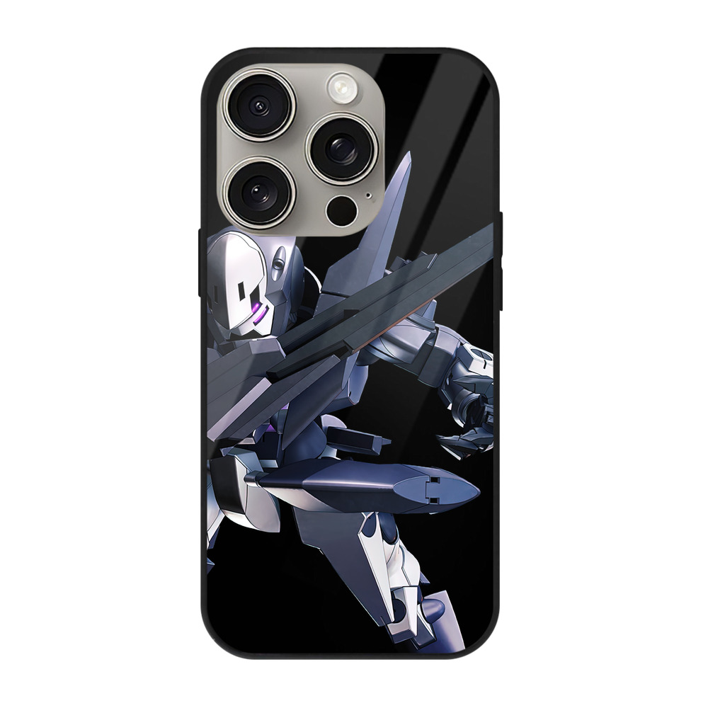 （画像用） 機動戦士ガンダム Mobile Suit Gundam 【iPhone15Pro対応】スマホケース 耐衝撃＆黄変防止 背面ガラス