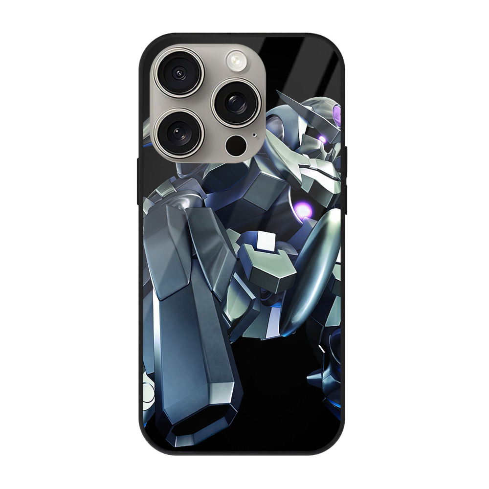 （画像用） 機動戦士ガンダム Mobile Suit Gundam 【iPhone15Pro対応】スマホケース 耐衝撃＆黄変防止 背面ガラス