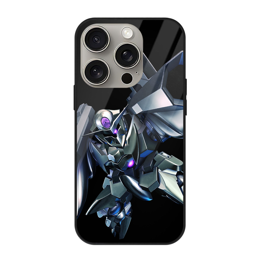 （画像用） 機動戦士ガンダム Mobile Suit Gundam 【iPhone15Pro対応】スマホケース 耐衝撃＆黄変防止 背面ガラス
