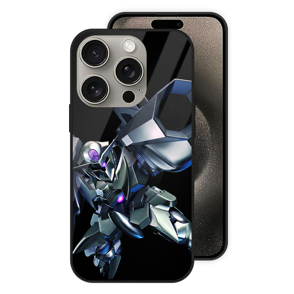 （画像用） 機動戦士ガンダム Mobile Suit Gundam 【iPhone15Pro対応】スマホケース 耐衝撃＆黄変防止 背面ガラス