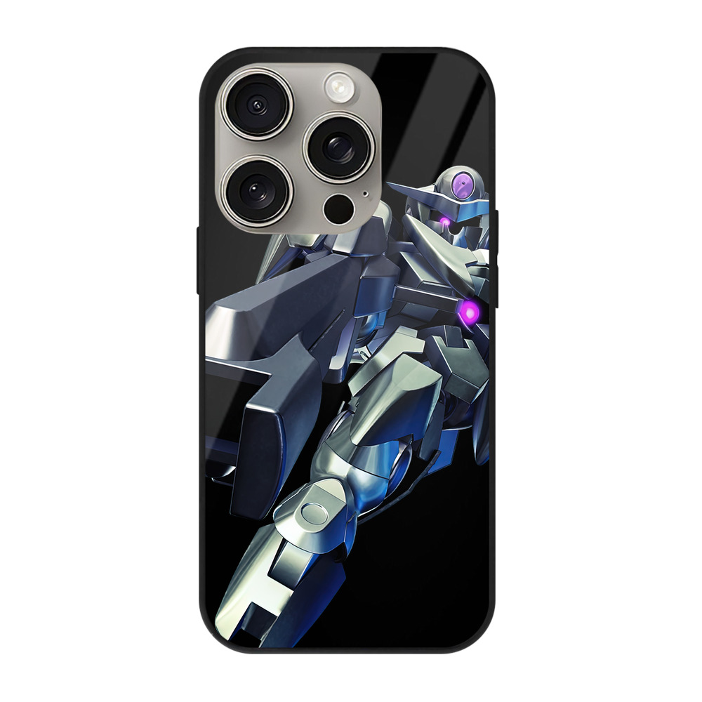 （画像用） 機動戦士ガンダム Mobile Suit Gundam 【iPhone15Pro対応】スマホケース 耐衝撃＆黄変防止 背面ガラス