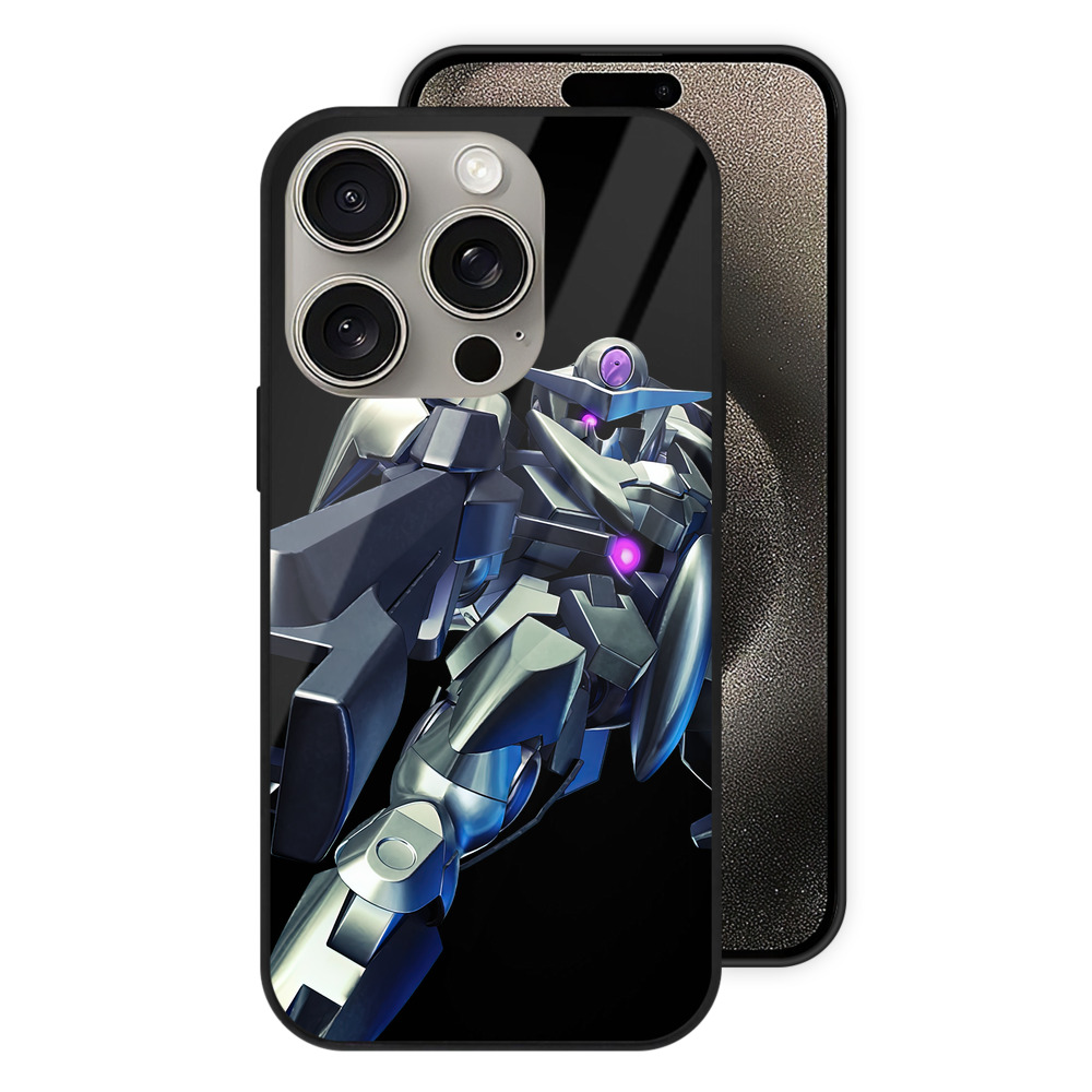 （画像用） 機動戦士ガンダム Mobile Suit Gundam 【iPhone15Pro対応】スマホケース 耐衝撃＆黄変防止 背面ガラス