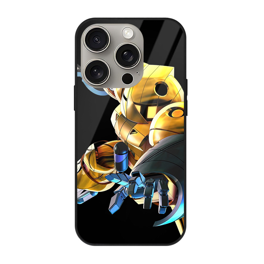 （画像用） 機動戦士ガンダム Mobile Suit Gundam 【iPhone15Pro対応】スマホケース 耐衝撃＆黄変防止 背面ガラス