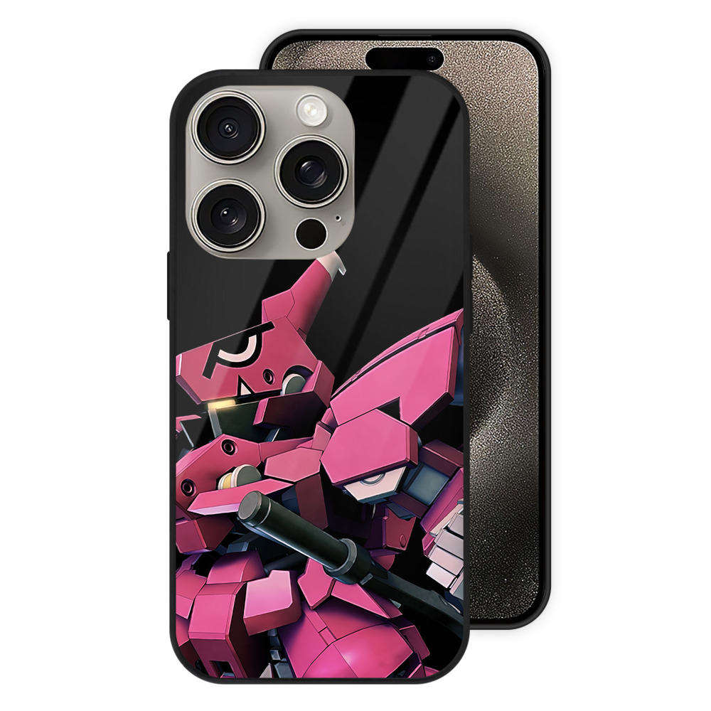 （画像用） 機動戦士ガンダム Mobile Suit Gundam 【iPhone15Pro対応】スマホケース 耐衝撃＆黄変防止 背面ガラス