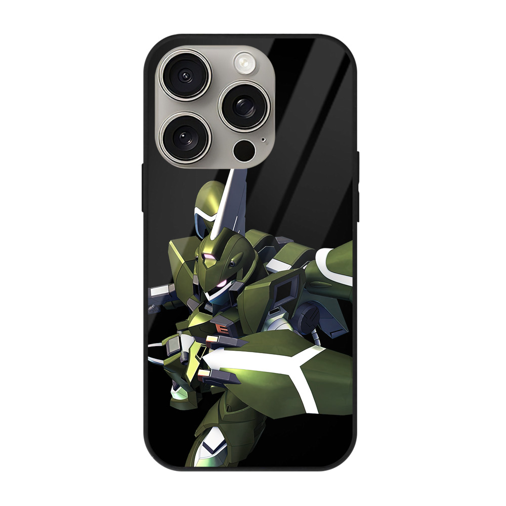 （画像用） 機動戦士ガンダム Mobile Suit Gundam 【iPhone15Pro対応】スマホケース 耐衝撃＆黄変防止 背面ガラス