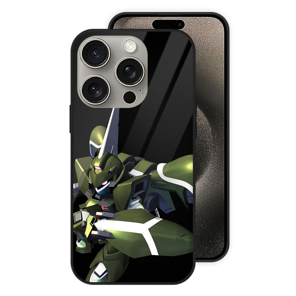 （画像用） 機動戦士ガンダム Mobile Suit Gundam 【iPhone15Pro対応】スマホケース 耐衝撃＆黄変防止 背面ガラス