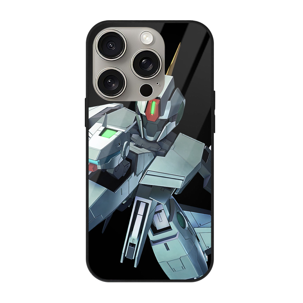 （画像用） 機動戦士ガンダム Mobile Suit Gundam 【iPhone15Pro対応】スマホケース 耐衝撃＆黄変防止 背面ガラス