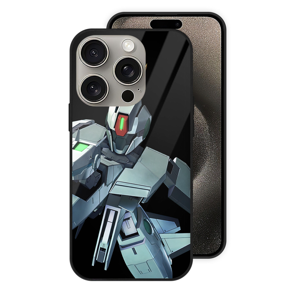 （画像用） 機動戦士ガンダム Mobile Suit Gundam 【iPhone15Pro対応】スマホケース 耐衝撃＆黄変防止 背面ガラス
