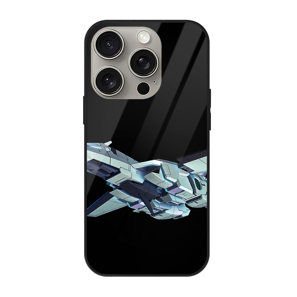 （画像用） 機動戦士ガンダム Mobile Suit Gundam 【iPhone15Pro対応】スマホケース 耐衝撃＆黄変防止 背面ガラス