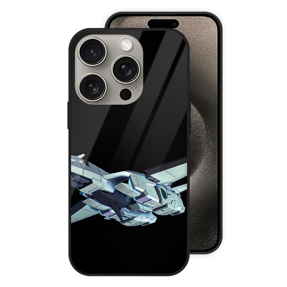 （画像用） 機動戦士ガンダム Mobile Suit Gundam 【iPhone15Pro対応】スマホケース 耐衝撃＆黄変防止 背面ガラス