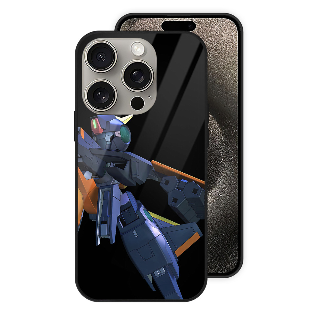 （画像用） 機動戦士ガンダム Mobile Suit Gundam 【iPhone15Pro対応】スマホケース 耐衝撃＆黄変防止 背面ガラス