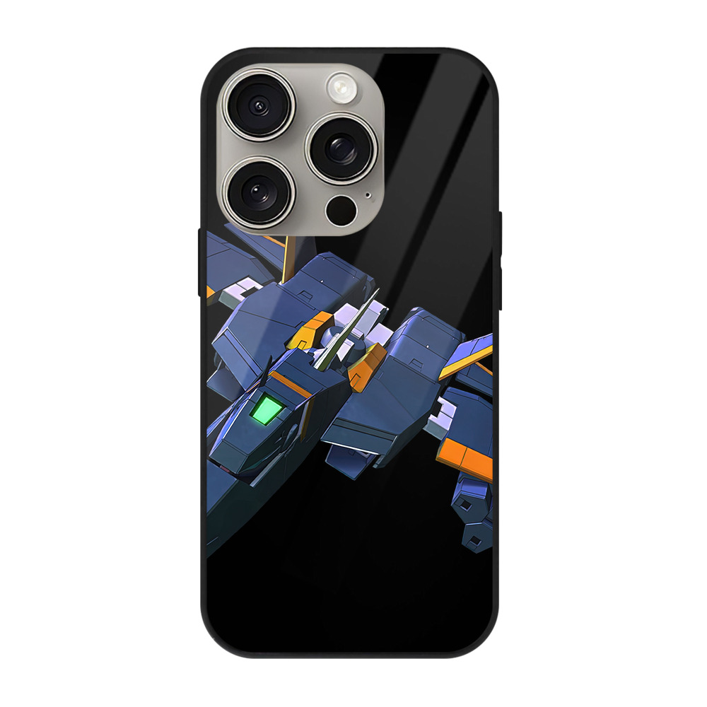 （画像用） 機動戦士ガンダム Mobile Suit Gundam 【iPhone15Pro対応】スマホケース 耐衝撃＆黄変防止 背面ガラス