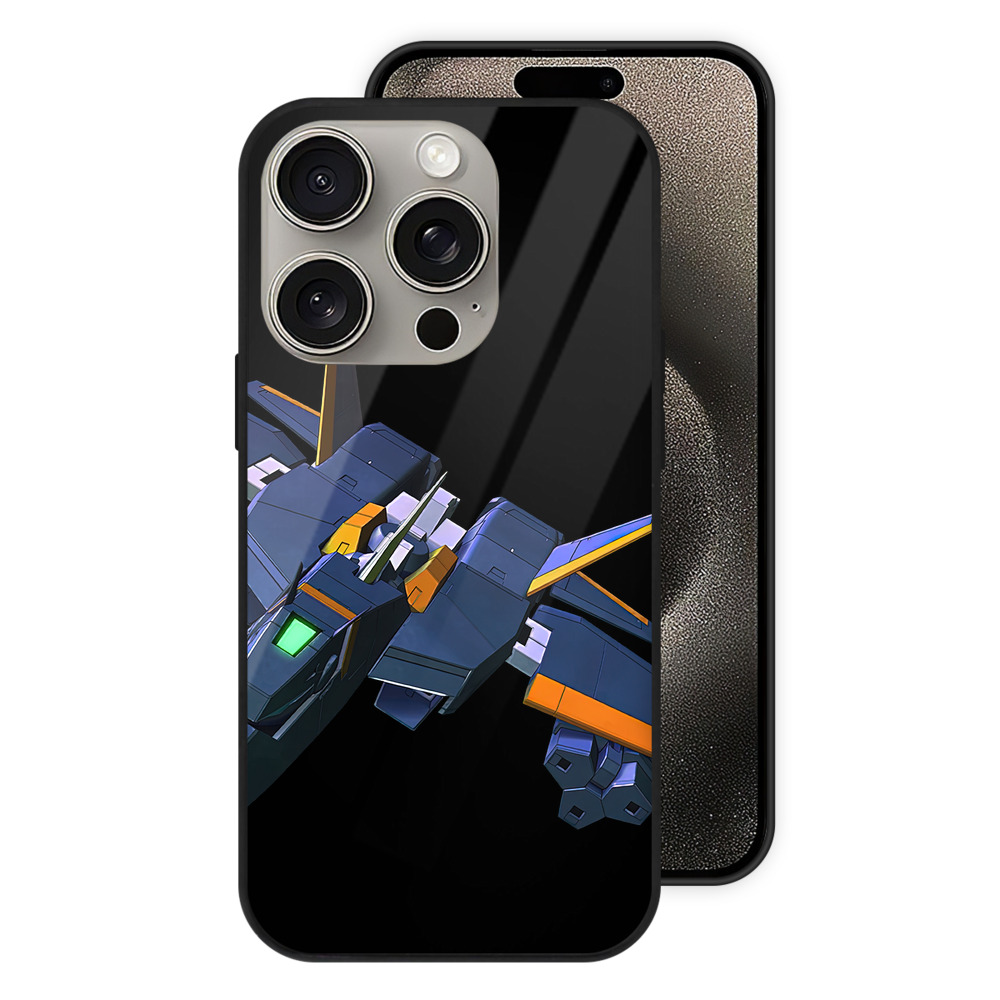 （画像用） 機動戦士ガンダム Mobile Suit Gundam 【iPhone15Pro対応】スマホケース 耐衝撃＆黄変防止 背面ガラス