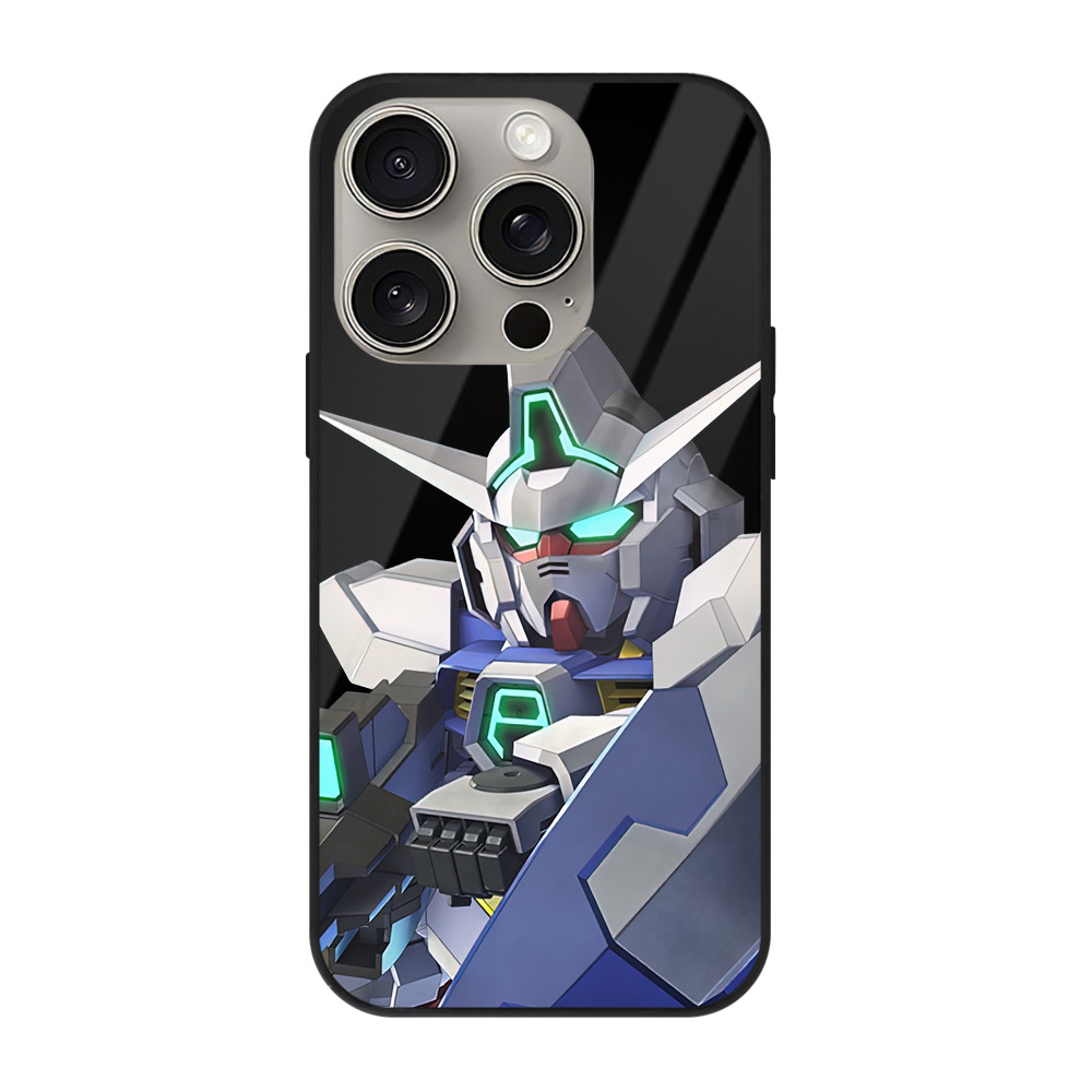 （画像用） 機動戦士ガンダム Mobile Suit Gundam 【iPhone15Pro対応】スマホケース 耐衝撃＆黄変防止 背面ガラス