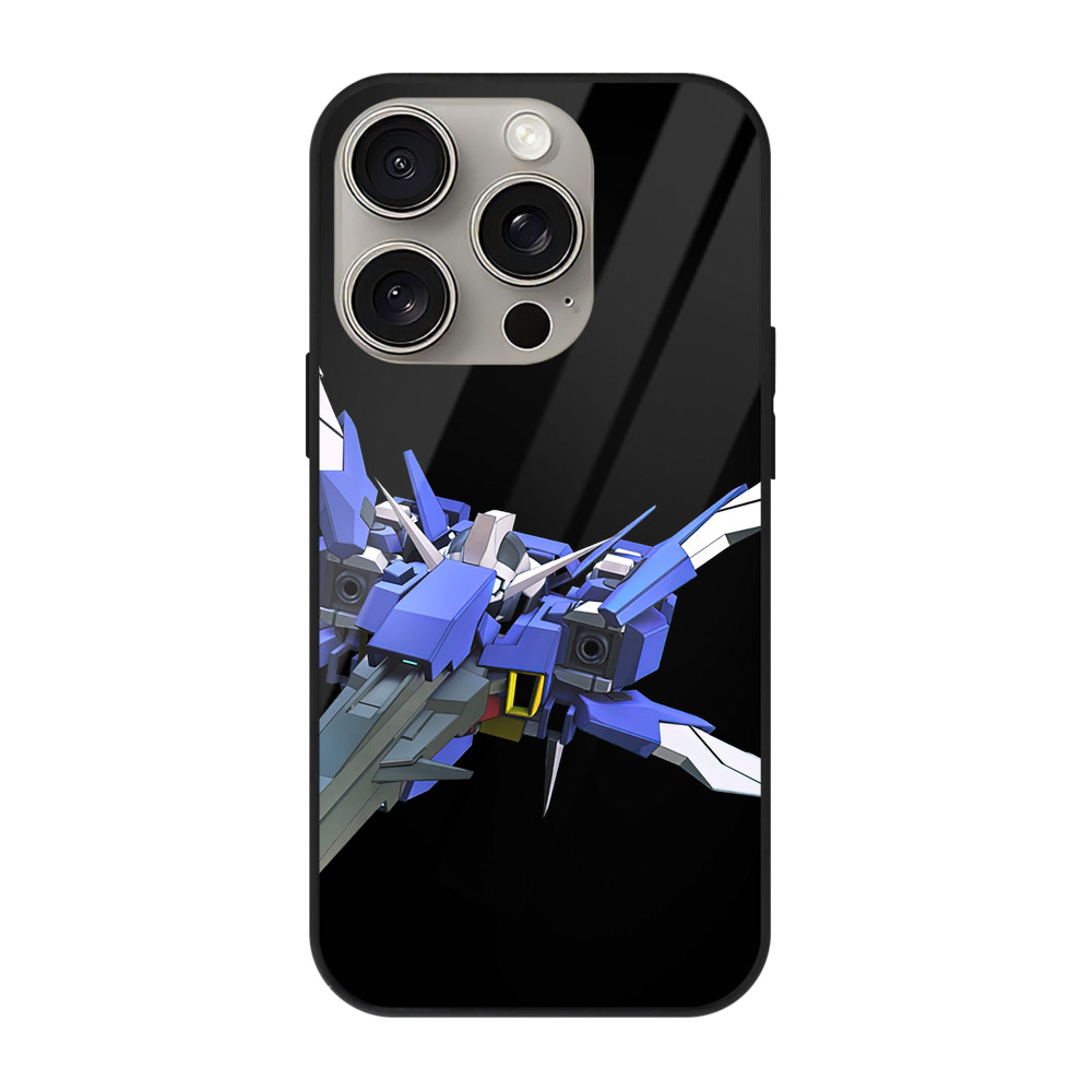 （画像用） 機動戦士ガンダム Mobile Suit Gundam 【iPhone15Pro対応】スマホケース 耐衝撃＆黄変防止 背面ガラス