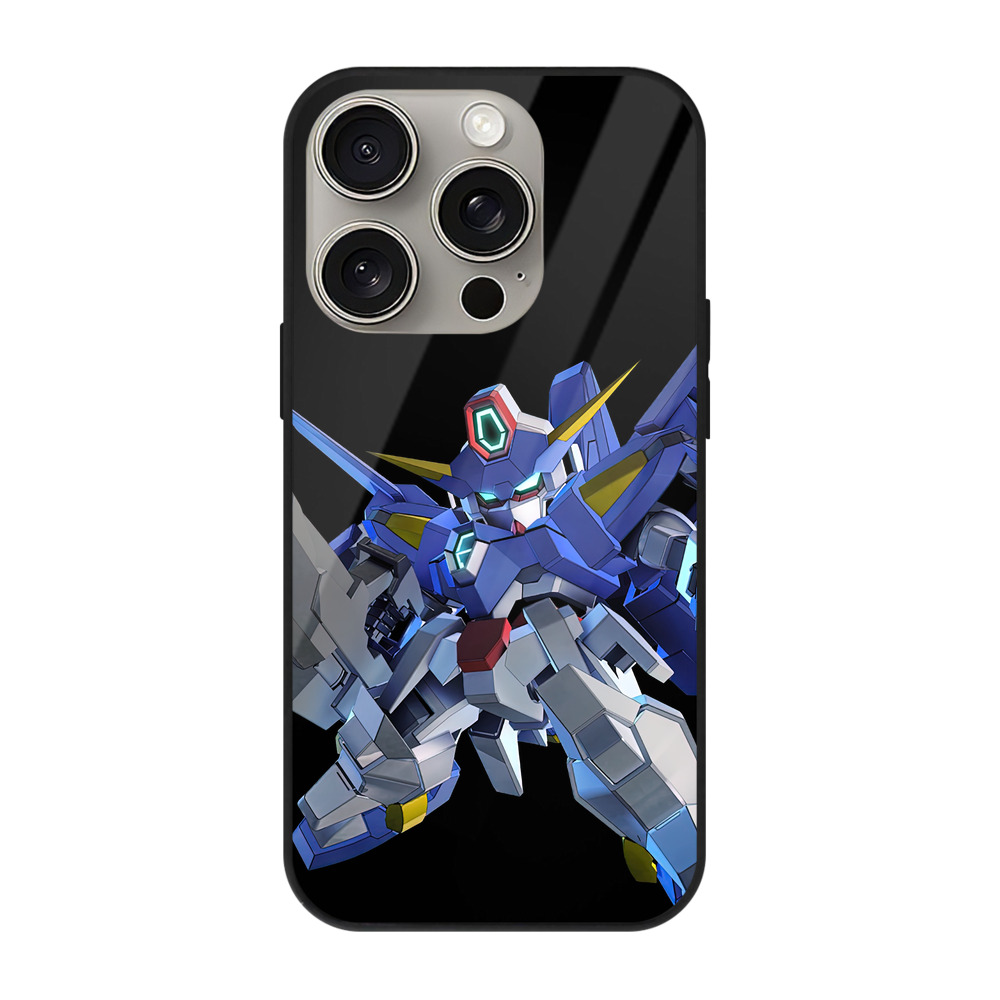 （画像用） 機動戦士ガンダム Mobile Suit Gundam 【iPhone15Pro対応】スマホケース 耐衝撃＆黄変防止 背面ガラス