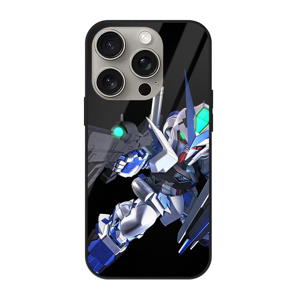 （画像用） 機動戦士ガンダム Mobile Suit Gundam 【iPhone15Pro対応】スマホケース 耐衝撃＆黄変防止 背面ガラス