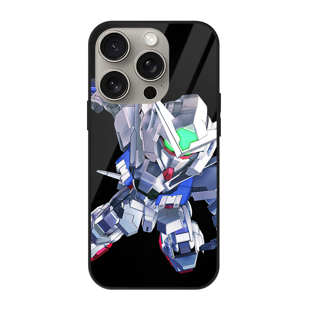 （画像用） 機動戦士ガンダム Mobile Suit Gundam 【iPhone15Pro対応】スマホケース 耐衝撃＆黄変防止 背面ガラス