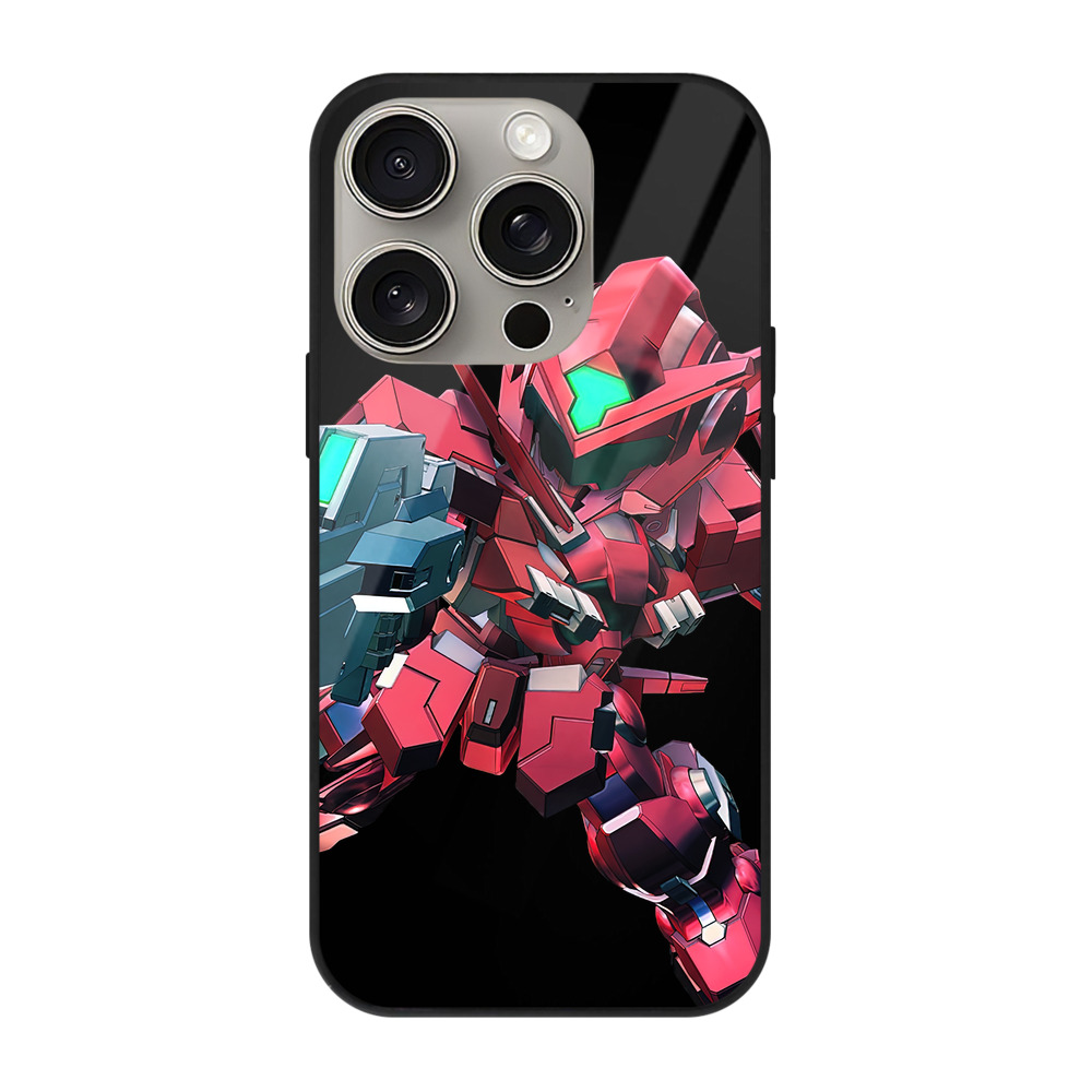 （画像用） 機動戦士ガンダム Mobile Suit Gundam 【iPhone15Pro対応】スマホケース 耐衝撃＆黄変防止 背面ガラス
