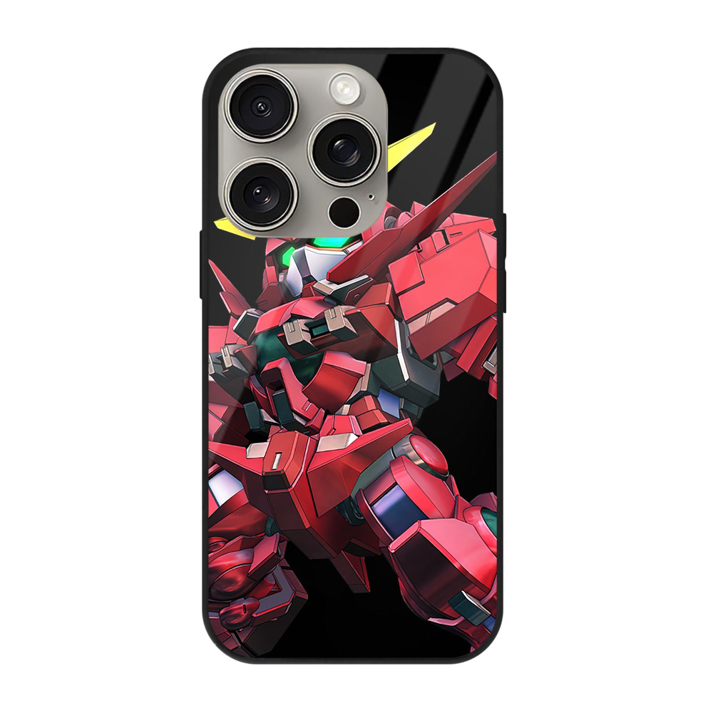 （画像用） 機動戦士ガンダム Mobile Suit Gundam 【iPhone15Pro対応】スマホケース 耐衝撃＆黄変防止 背面ガラス