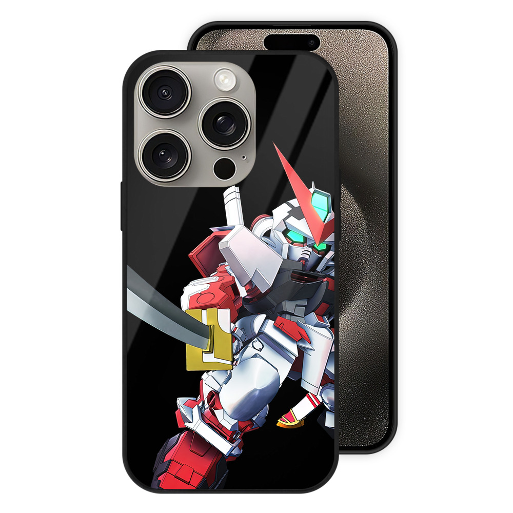 （画像用） 機動戦士ガンダム Mobile Suit Gundam 【iPhone15Pro対応】スマホケース 耐衝撃＆黄変防止 背面ガラス