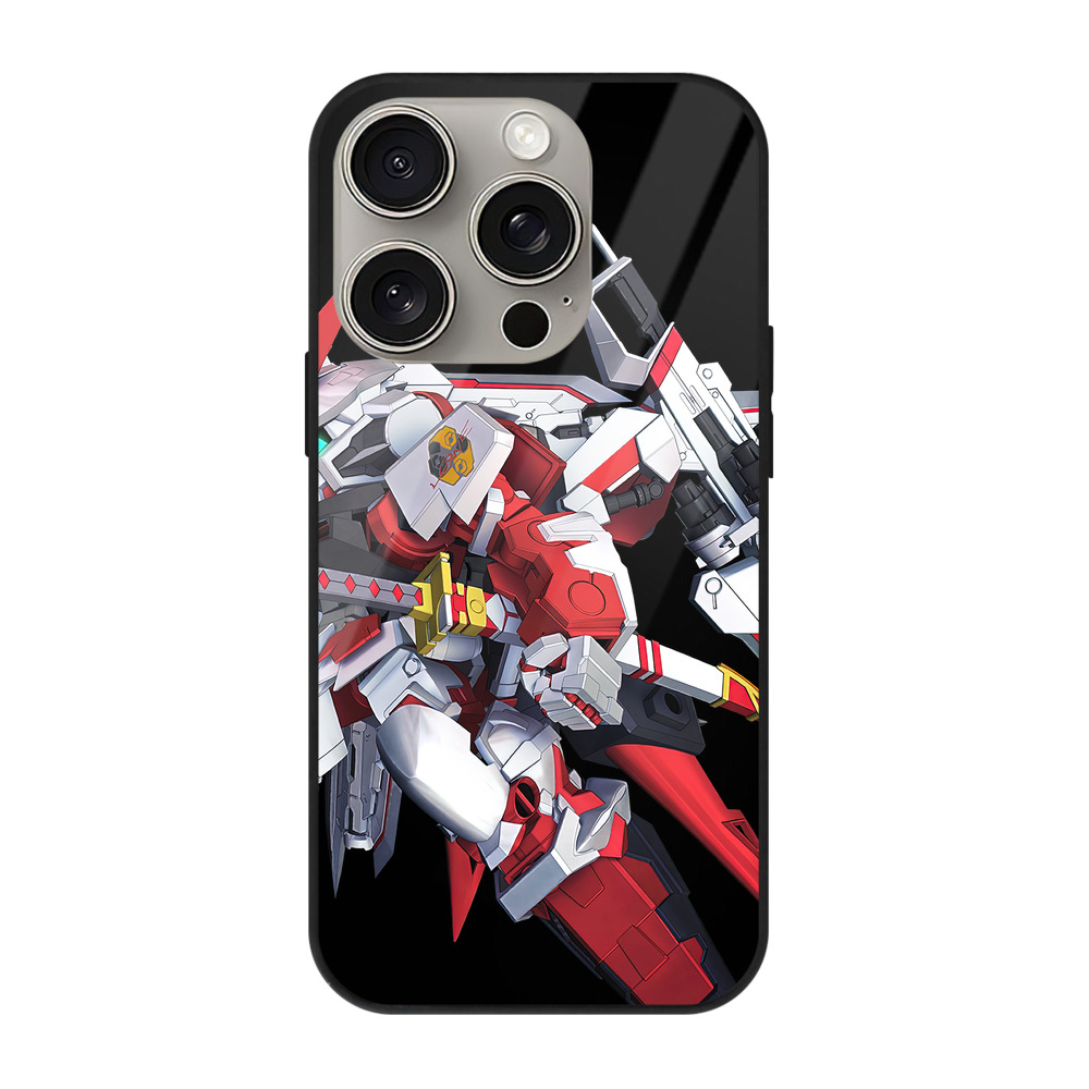 （画像用） 機動戦士ガンダム Mobile Suit Gundam 【iPhone15Pro対応】スマホケース 耐衝撃＆黄変防止 背面ガラス