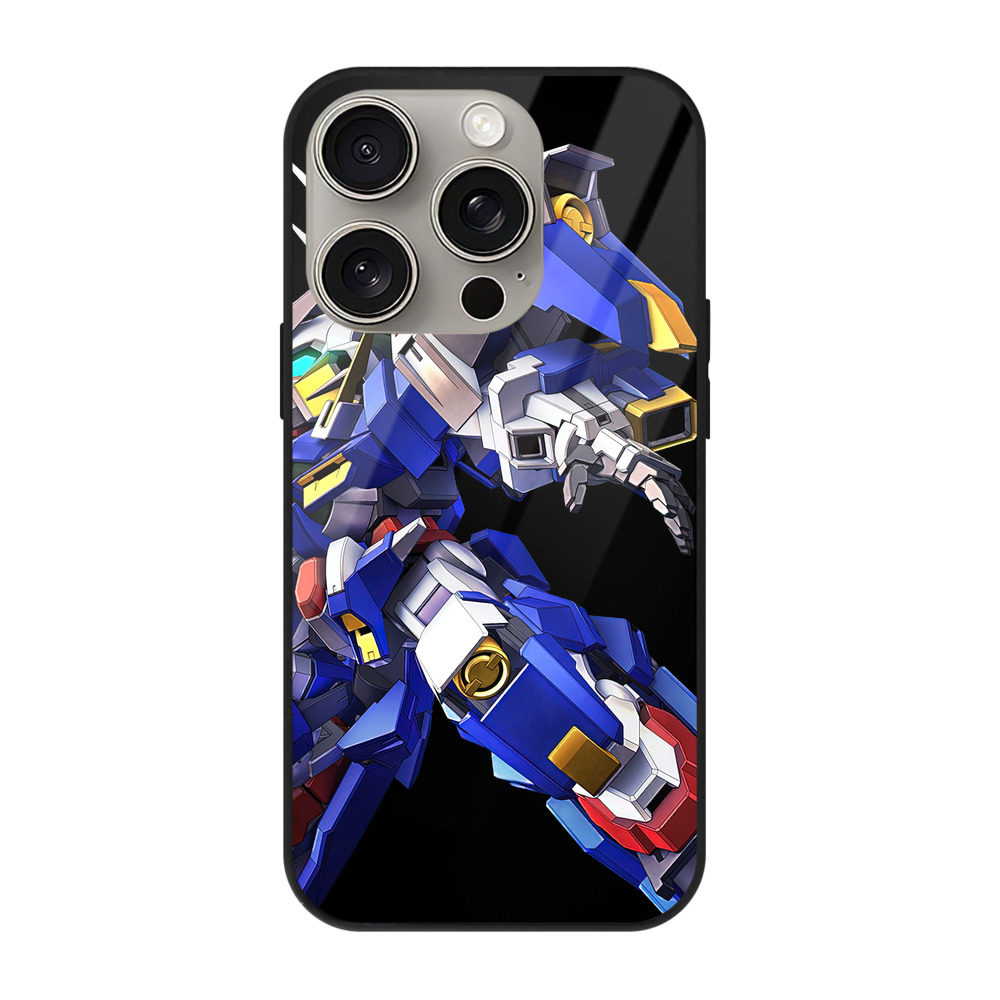 （画像用） 機動戦士ガンダム Mobile Suit Gundam 【iPhone15Pro対応】スマホケース 耐衝撃＆黄変防止 背面ガラス