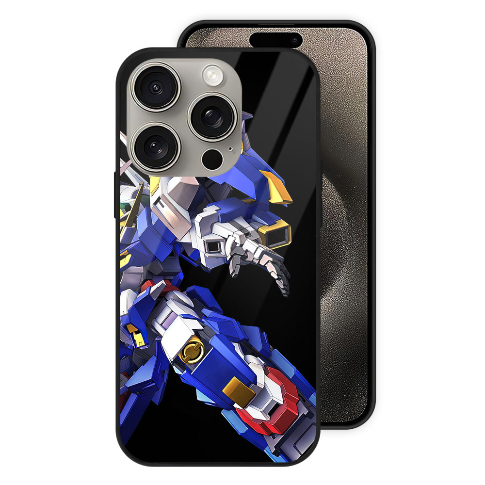（画像用） 機動戦士ガンダム Mobile Suit Gundam 【iPhone15Pro対応】スマホケース 耐衝撃＆黄変防止 背面ガラス
