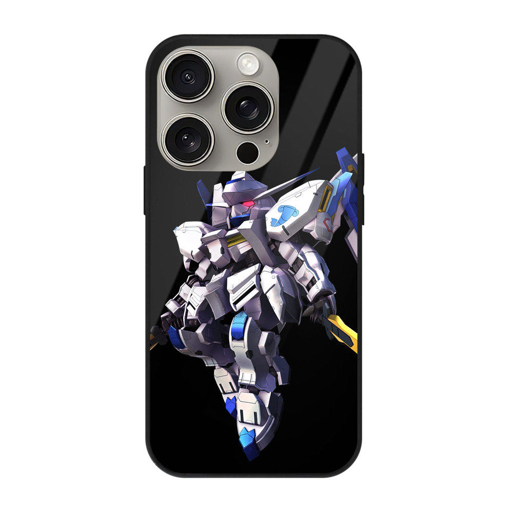（画像用） 機動戦士ガンダム Mobile Suit Gundam 【iPhone15Pro対応】スマホケース 耐衝撃＆黄変防止 背面ガラス