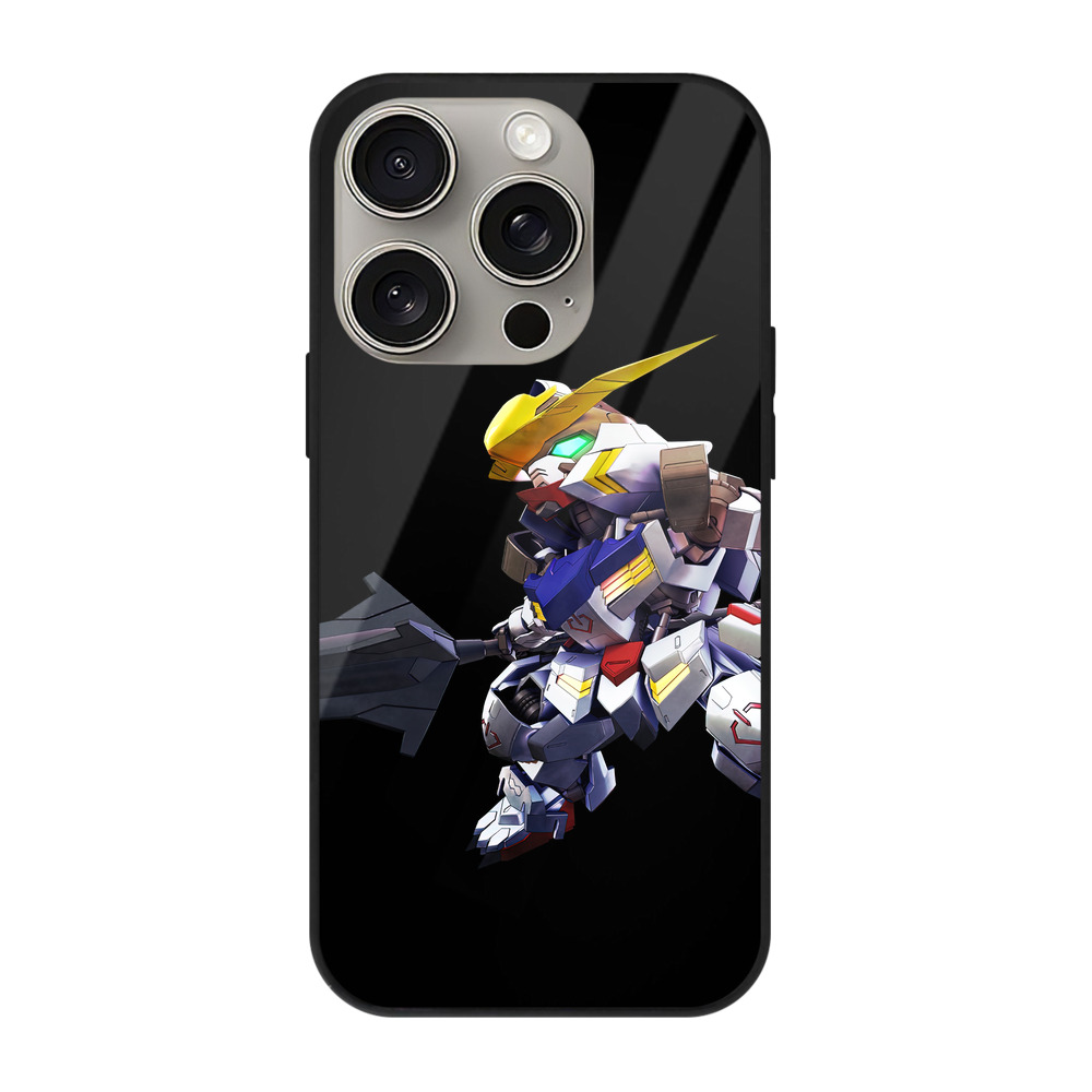 （画像用） 機動戦士ガンダム Mobile Suit Gundam 【iPhone15Pro対応】スマホケース 耐衝撃＆黄変防止 背面ガラス