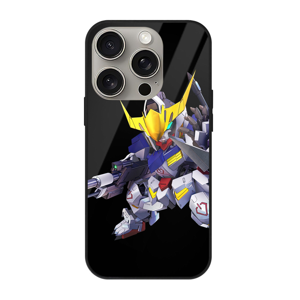 （画像用） 機動戦士ガンダム Mobile Suit Gundam 【iPhone15Pro対応】スマホケース 耐衝撃＆黄変防止 背面ガラス