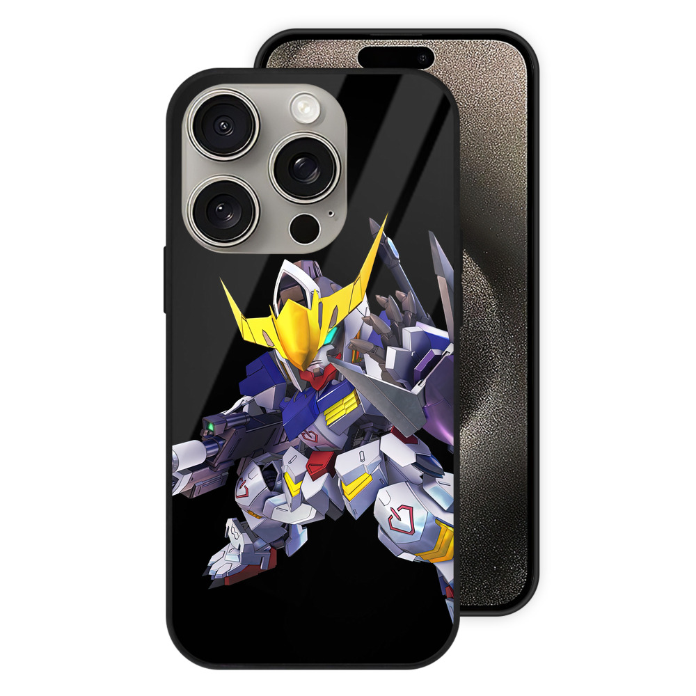 （画像用） 機動戦士ガンダム Mobile Suit Gundam 【iPhone15Pro対応】スマホケース 耐衝撃＆黄変防止 背面ガラス
