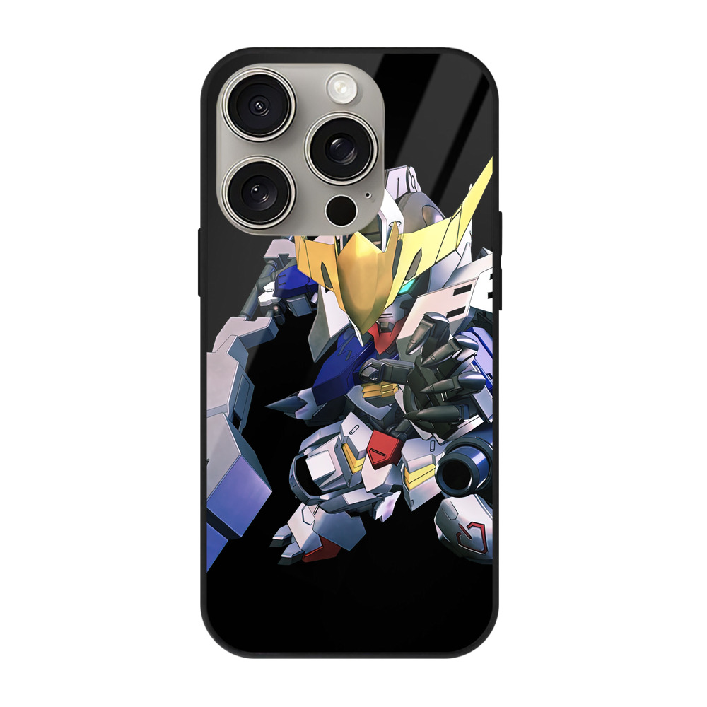 （画像用） 機動戦士ガンダム Mobile Suit Gundam 【iPhone15Pro対応】スマホケース 耐衝撃＆黄変防止 背面ガラス