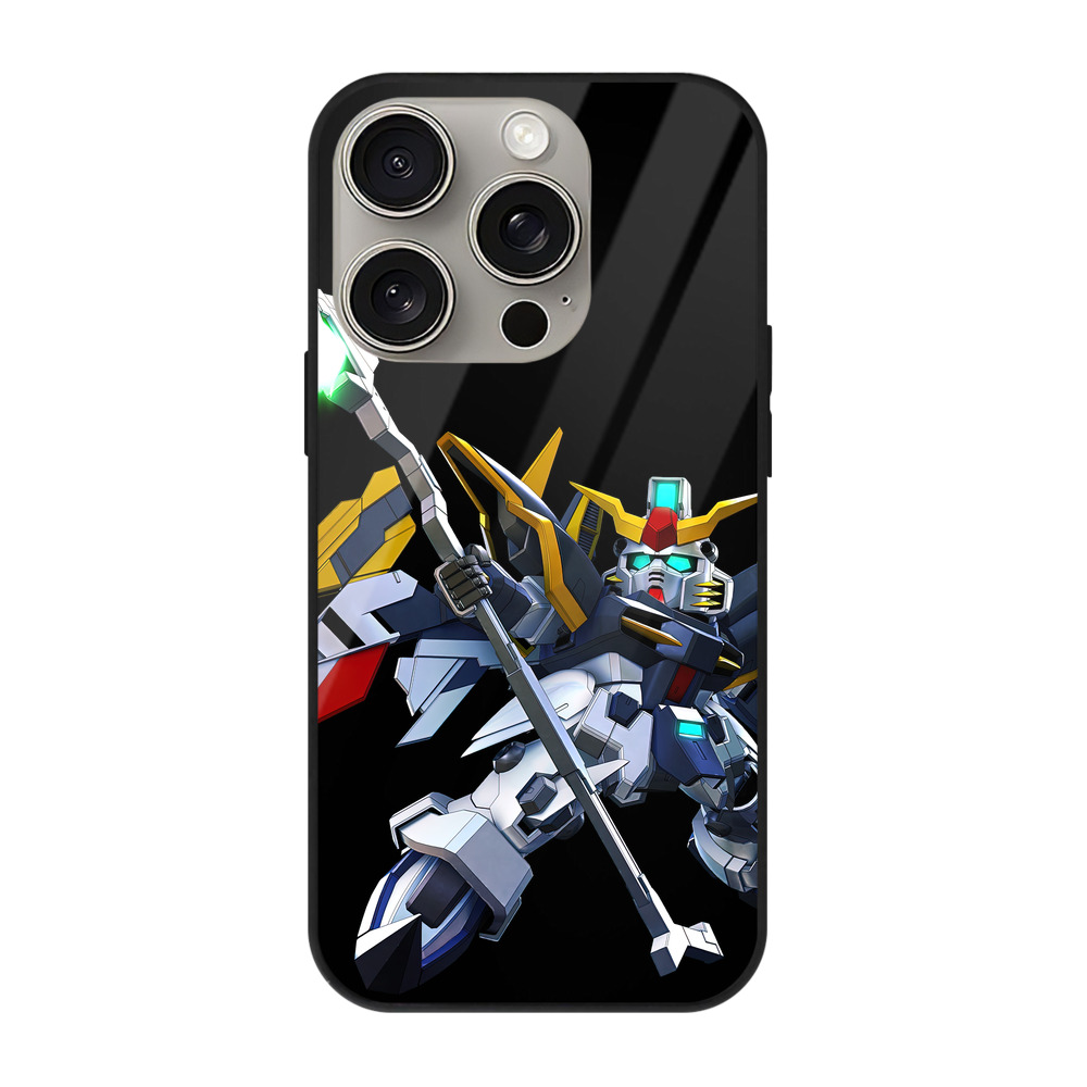 （画像用） 機動戦士ガンダム Mobile Suit Gundam 【iPhone15Pro対応】スマホケース 耐衝撃＆黄変防止 背面ガラス