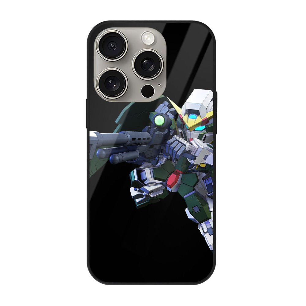 （画像用） 機動戦士ガンダム Mobile Suit Gundam 【iPhone15Pro対応】スマホケース 耐衝撃＆黄変防止 背面ガラス