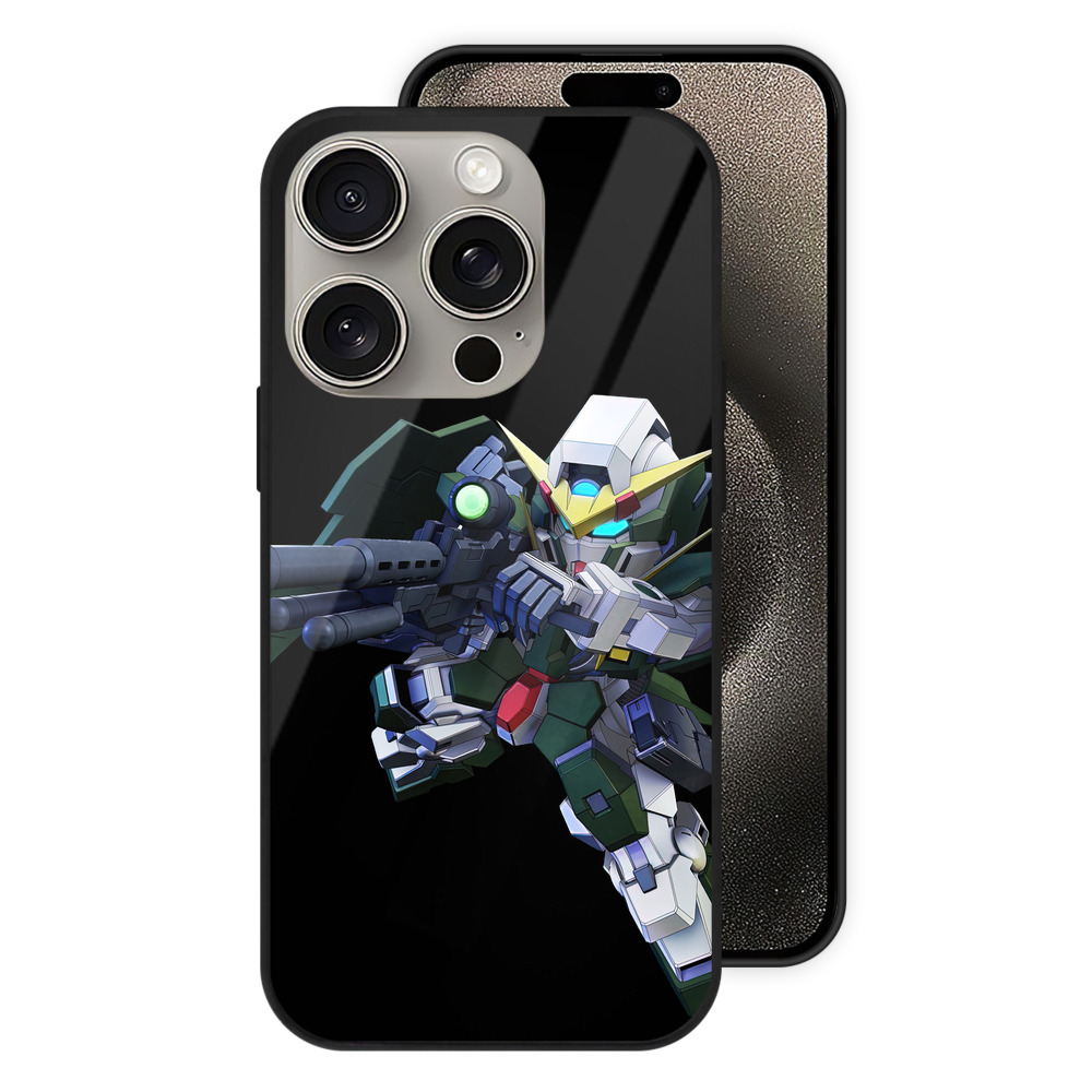 （画像用） 機動戦士ガンダム Mobile Suit Gundam 【iPhone15Pro対応】スマホケース 耐衝撃＆黄変防止 背面ガラス