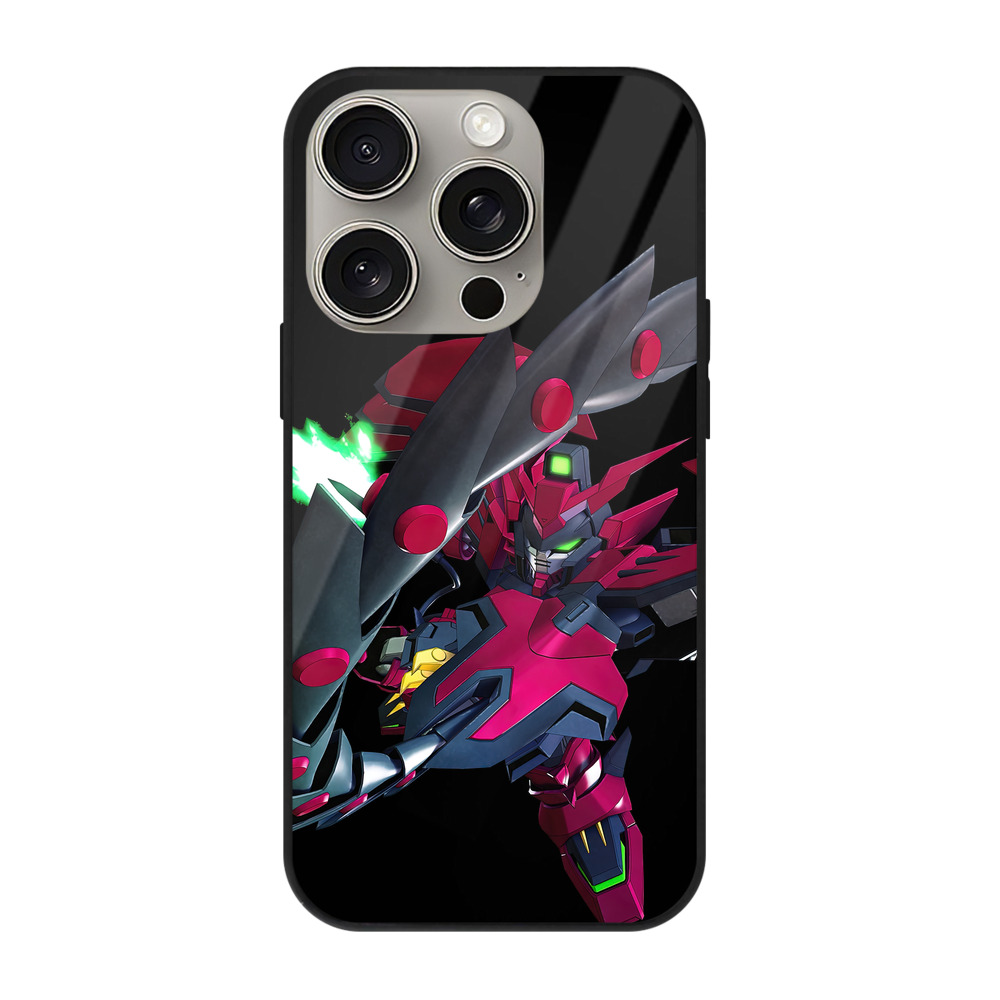 （画像用） 機動戦士ガンダム Mobile Suit Gundam 【iPhone15Pro対応】スマホケース 耐衝撃＆黄変防止 背面ガラス