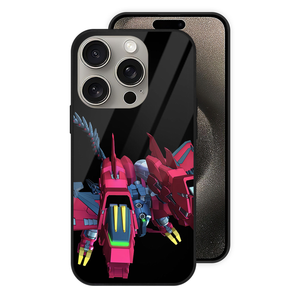（画像用） 機動戦士ガンダム Mobile Suit Gundam 【iPhone15Pro対応】スマホケース 耐衝撃＆黄変防止 背面ガラス