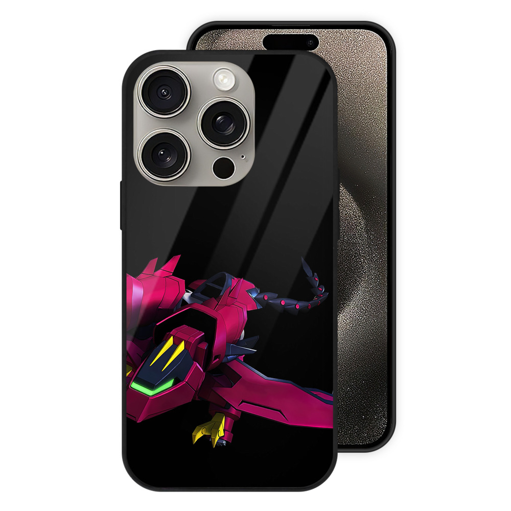 （画像用） 機動戦士ガンダム Mobile Suit Gundam 【iPhone15Pro対応】スマホケース 耐衝撃＆黄変防止 背面ガラス