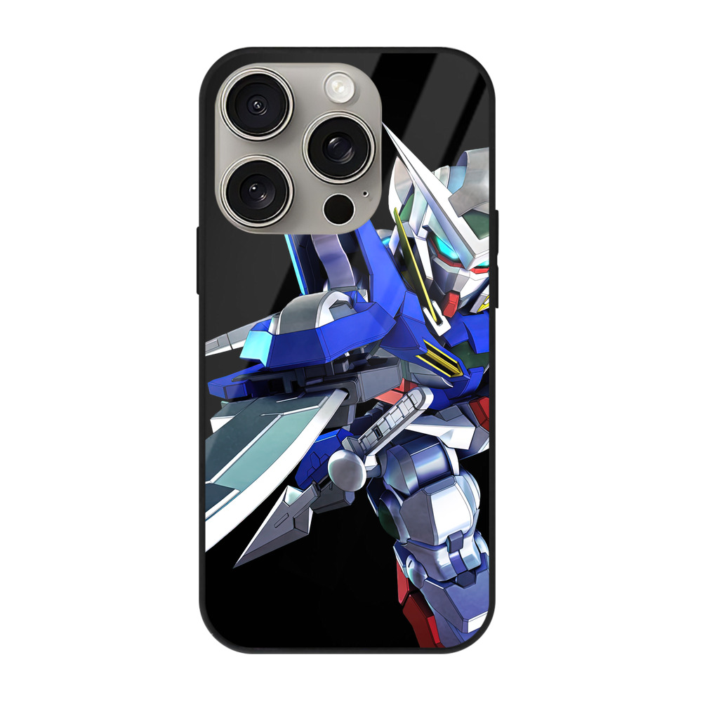 （画像用） 機動戦士ガンダム Mobile Suit Gundam 【iPhone15Pro対応】スマホケース 耐衝撃＆黄変防止 背面ガラス
