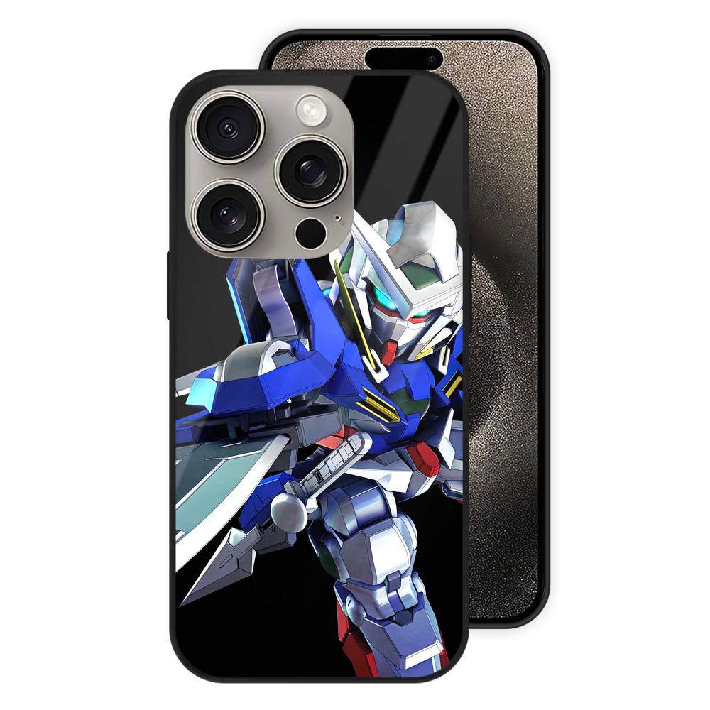 （画像用） 機動戦士ガンダム Mobile Suit Gundam 【iPhone15Pro対応】スマホケース 耐衝撃＆黄変防止 背面ガラス