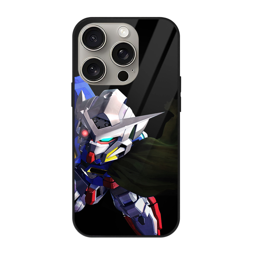 （画像用） 機動戦士ガンダム Mobile Suit Gundam 【iPhone15Pro対応】スマホケース 耐衝撃＆黄変防止 背面ガラス